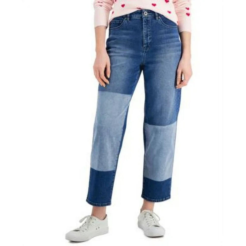 NWT Style & Co Two Tone Mom Jean - Ankle - Straight - High Rise - Vintage